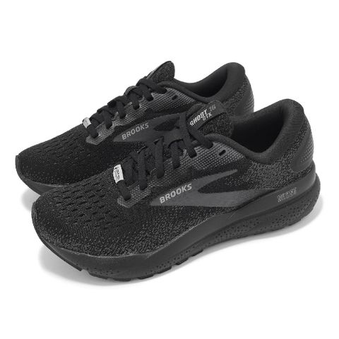 BROOKS 布魯克斯 慢跑鞋 Ghost 16 GTX 女鞋 黑 防水 緩衝 魔鬼系列 氮氣中底 運動鞋 1204191B020