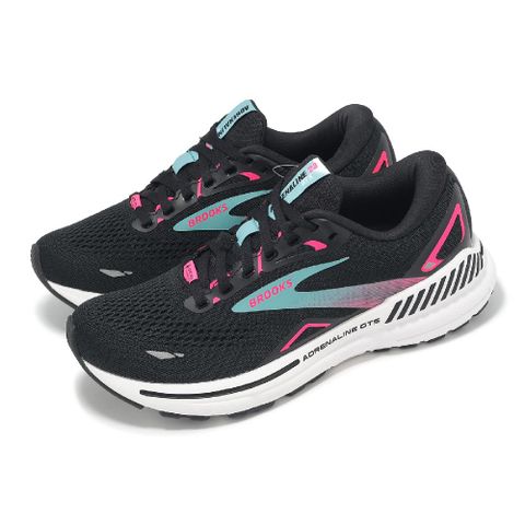 BROOKS Brooks 布魯克斯 防水慢跑鞋 Adrenaline GTS 23 GTX 女鞋 黑 粉紅 腎上腺素 緩震 運動鞋 1204131B082