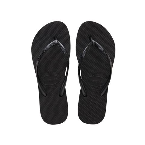 havaianas 哈瓦仕 Slim Flatform 女 夾腳拖 黑-4144537-0090W