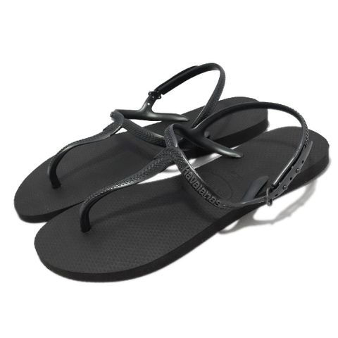 havaianas 哈瓦仕 涼拖鞋 Twist 女鞋 黑 繞踝 T帶 編織鞋帶  夾腳拖 人字拖 41447560090W