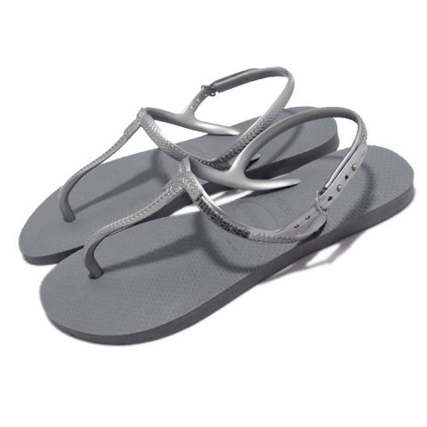 havaianas 哈瓦仕 涼拖鞋 Twist 女鞋 銀灰色 T形 扣帶 夾腳  41447565178W