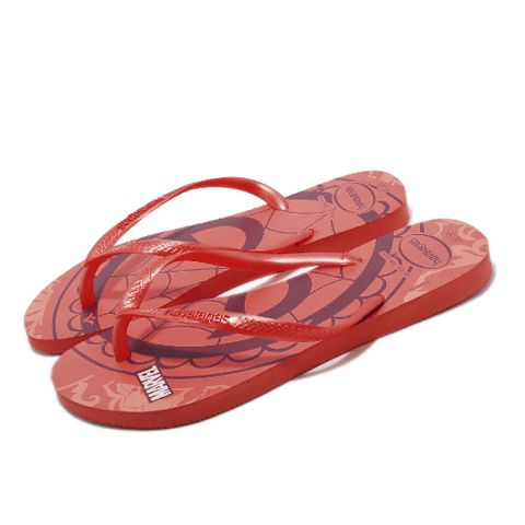 havaianas 哈瓦仕 拖鞋 Slim Marvel 女鞋 紅 Marvel 漫威 蜘蛛人 細帶 夾腳拖  人字拖 41483101256W