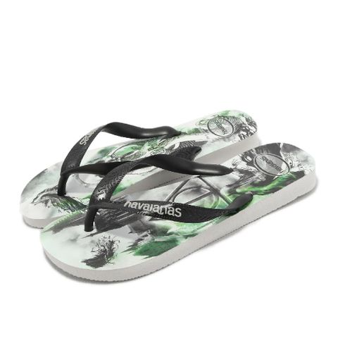 havaianas 哈瓦仕 夾腳拖 Harry Potter 男鞋 白 黑 哈利波特 死亡聖器 人字拖 巴西拖 哈瓦士 41417630128U