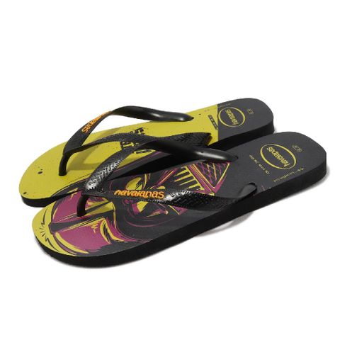 havaianas 哈瓦仕 拖鞋 Star Wars Flip Flops 男鞋 黑 黃 星際大戰 夾腳拖  41351852127M