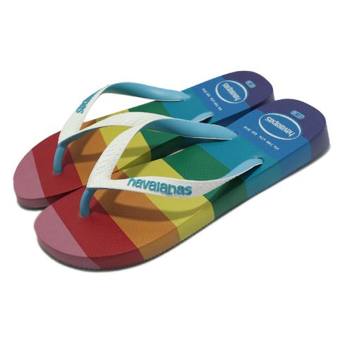 havaianas 哈瓦仕 夾腳拖 Top Pride All Over 男鞋 彩虹 LGBTQIA 人字拖 巴西拖 哈瓦士 41457420031U