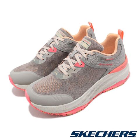 Skechers 越野跑鞋 D Lux Trail-Round Trip 粉紅 灰 女鞋 防潑水 運動鞋 戶外 149842GYPK