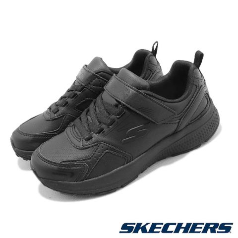 Skechers 童鞋 Go Run Consistent 黑 全黑 中童 小朋友 輕量 魔鬼氈 運動鞋 302604LBBK