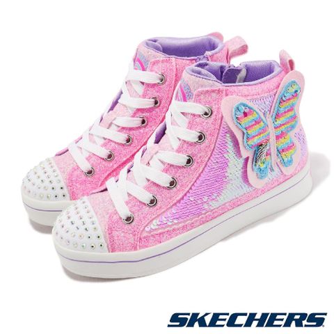 Skechers 休閒鞋 TWO-Lites 2.0-Butterfly Shines 中大童鞋 粉紅 多色 蝴蝶 314554LPKMT