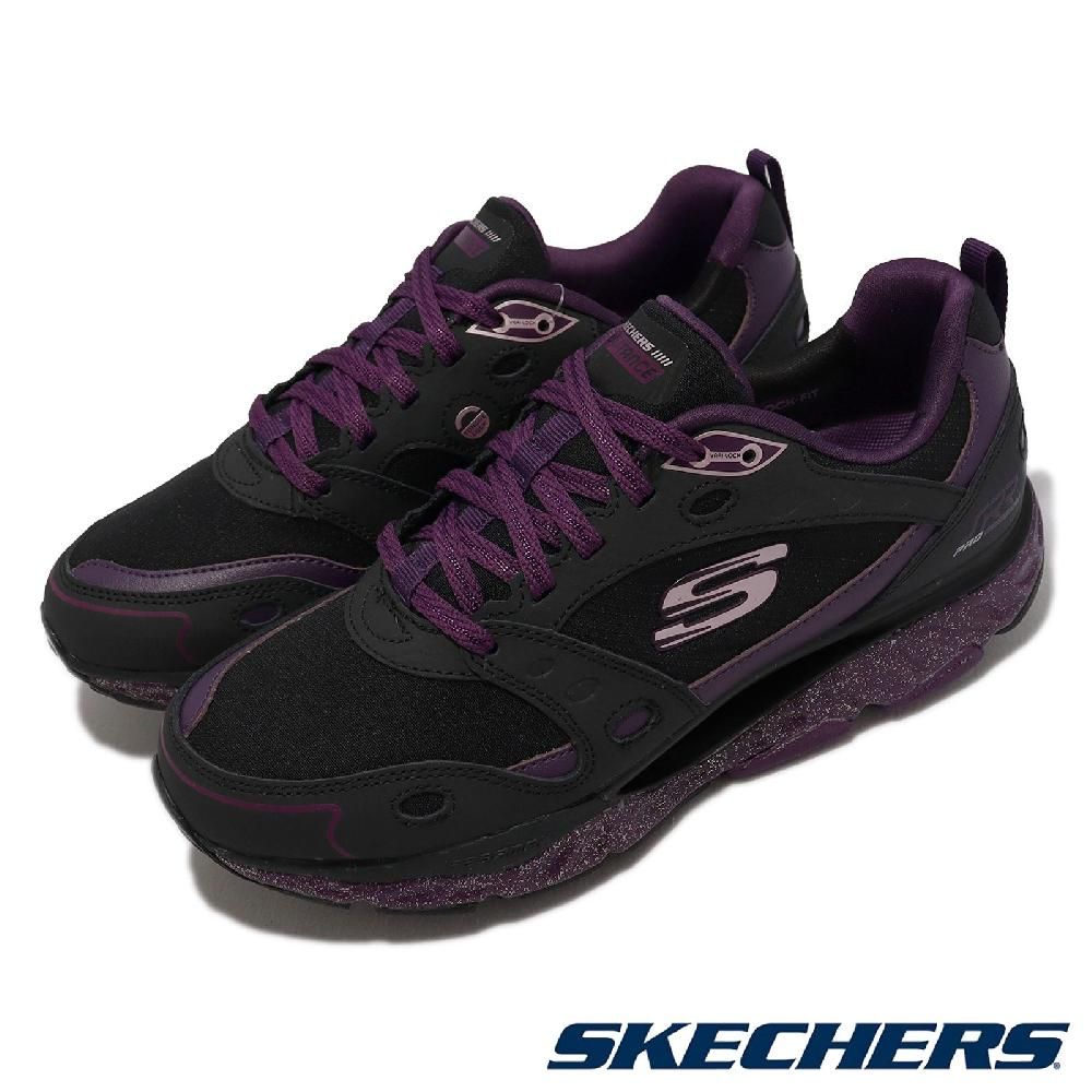 SKECHERS  慢跑鞋 Pro-Resistance-Agile SRR 女鞋 黑 紫 超回彈 弧形大底 運動鞋 896066BKPR