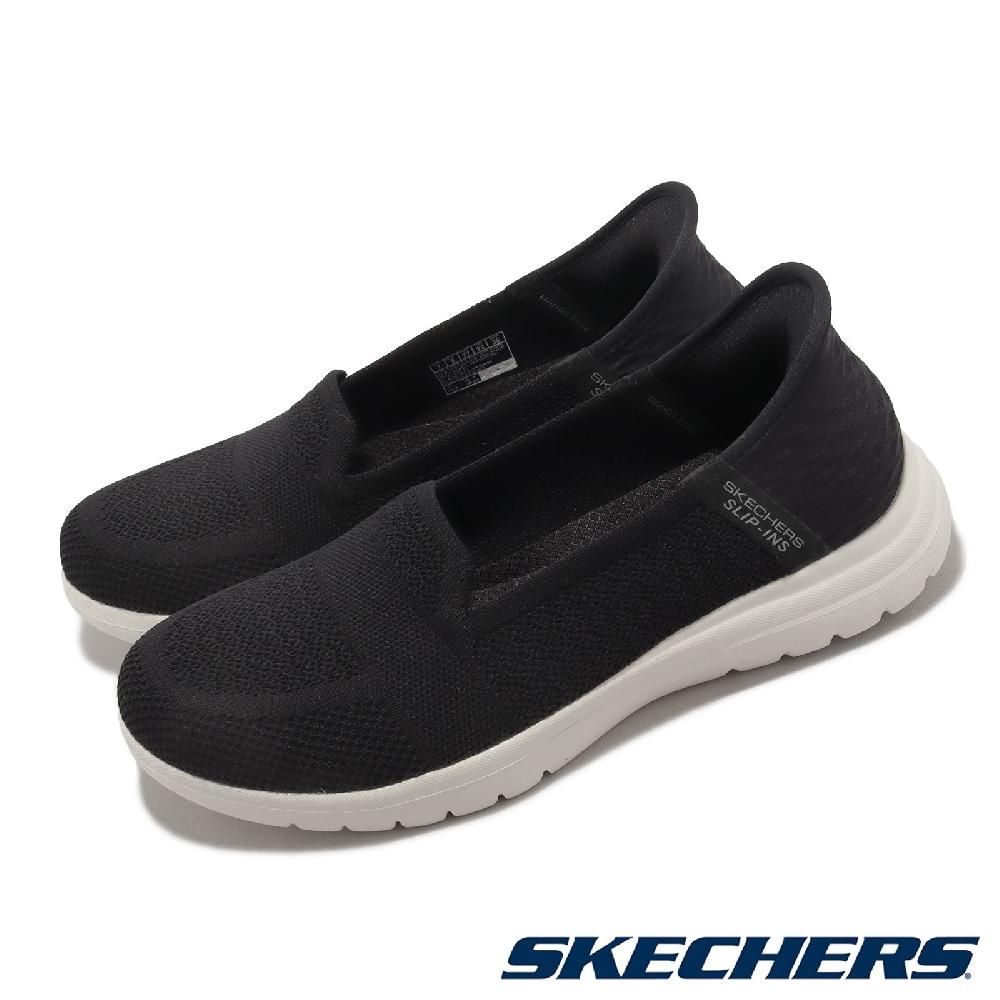 SKECHERS  斯凱奇 休閒鞋 On-The-Go Flex-Serene Slip-Ins 女鞋 黑 瞬穿科技 套入式 136541BKW