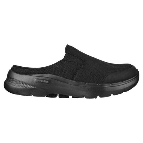 Skechers Go Walk 6 [216270BBK] 男 休閒鞋 穆勒鞋 健走 步行 舒適 緩震 輕便 透氣 黑