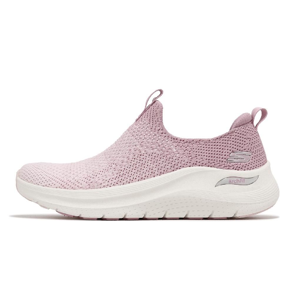 SKECHERS  斯凱奇 休閒鞋 Arch Fit 2 女鞋 粉紅 輕量 緩衝 足弓支撐 厚底 無鞋帶 健走 運動鞋 150055MVE