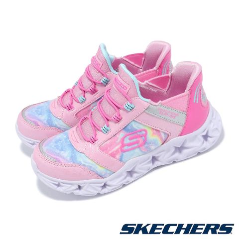 Skechers 斯凱奇 燈鞋 S Lights-Galaxy Light Slip-Ins 中童鞋 粉 套入式 小朋友 發光 303707LPKMT