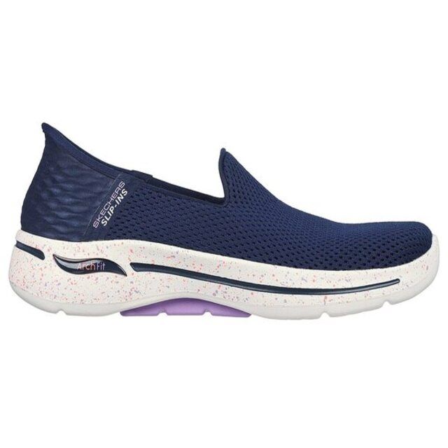  Skechers Go Walk Arch Fit [124888NVLV] 女 健走鞋 休閒 步行 支撐 舒適 深藍