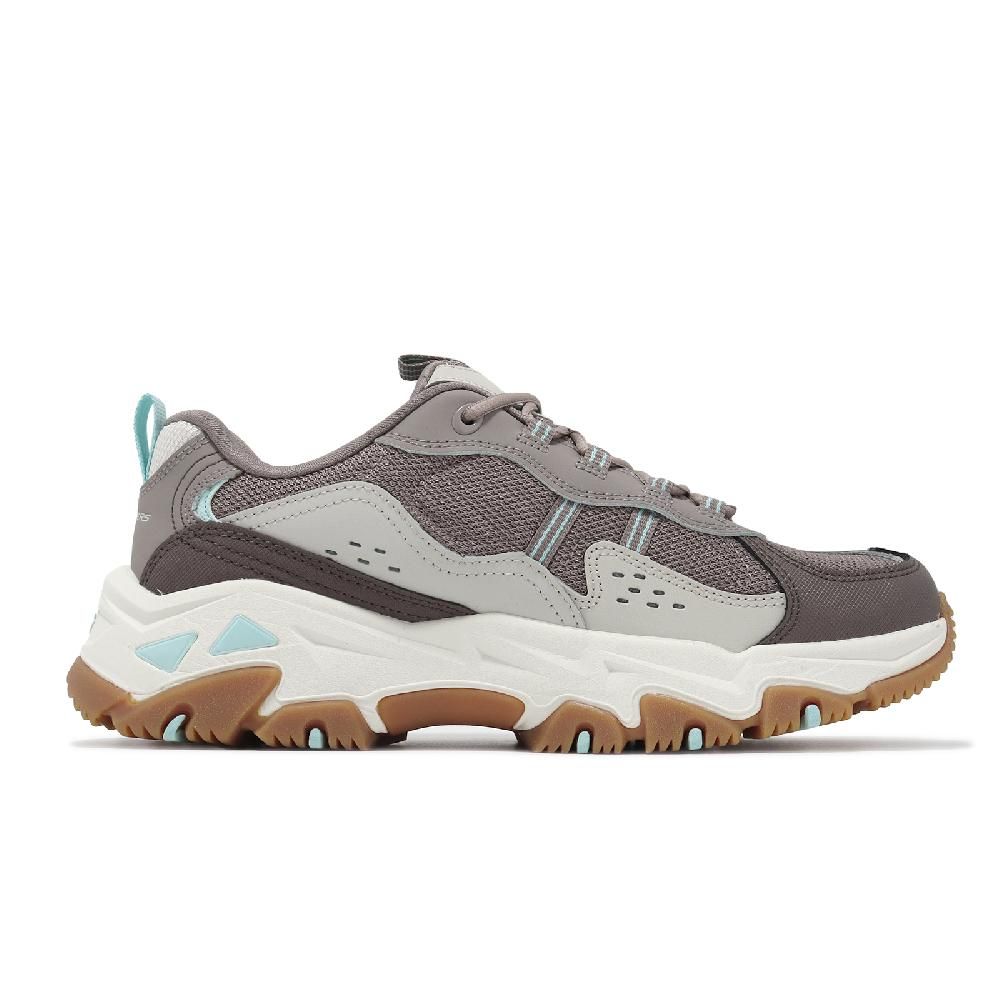SKECHERS 斯凱奇  斯凱奇 戶外鞋 D Lites Hiker 女鞋 棕 藍 綁帶式 吸震 拼接 輪胎大底 郊山 登山鞋 180128CHTN