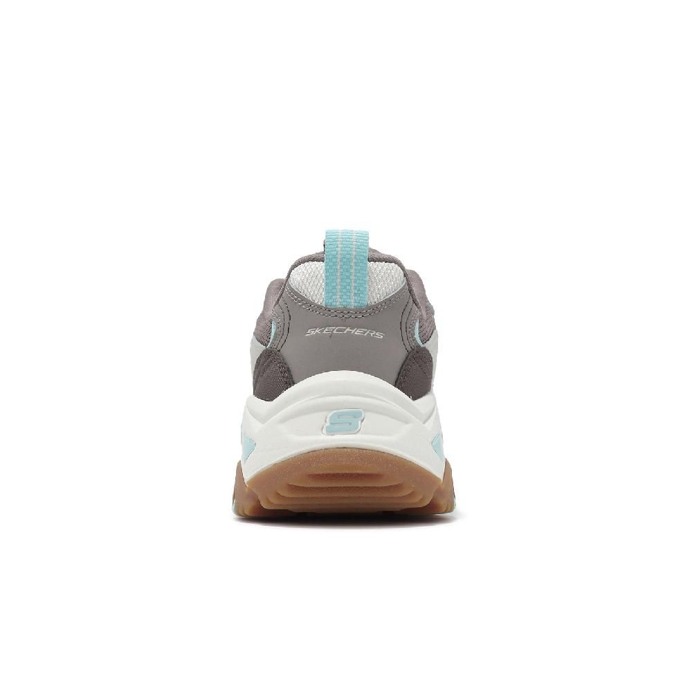 SKECHERS 斯凱奇  斯凱奇 戶外鞋 D Lites Hiker 女鞋 棕 藍 綁帶式 吸震 拼接 輪胎大底 郊山 登山鞋 180128CHTN