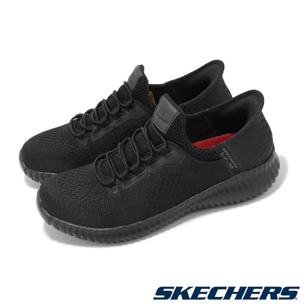 SKECHERS  斯凱奇 休閒鞋 Cessnock-Villach Slip-Ins 女鞋 黑 避震 輕量 套入 全黑 工作鞋 108141BLK