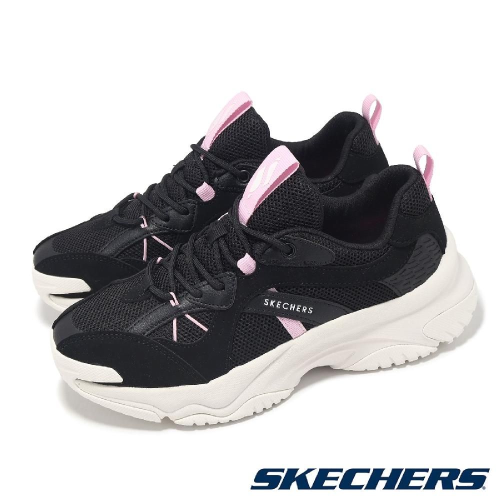 SKECHERS  斯凱奇 休閒鞋 Moonhiker-Galaxy Trek 女鞋 黑 粉 緩衝 拼接 厚底 177591BKPK