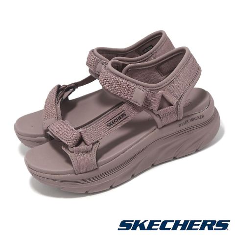 Skechers 斯凱奇 涼鞋 D Lux Walker-Pretty Field 女鞋 紫 緩衝 厚底 涼拖鞋 休閒鞋 119822MVE