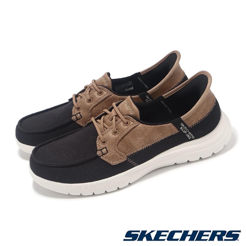 SKECHERS  斯凱奇 樂福鞋 On-The-Go Flex Slip-Ins 女鞋 黑 棕 套入式 懶人鞋 休閒鞋  136536BKW