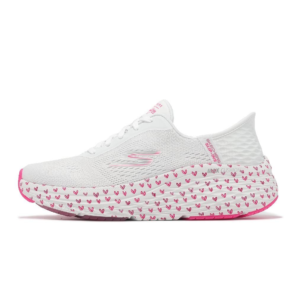 SKECHERS  斯凱奇 x James Goldc 休閒鞋 Max Cushioning Elite 2 女鞋 白 粉 聯名 129630WPK