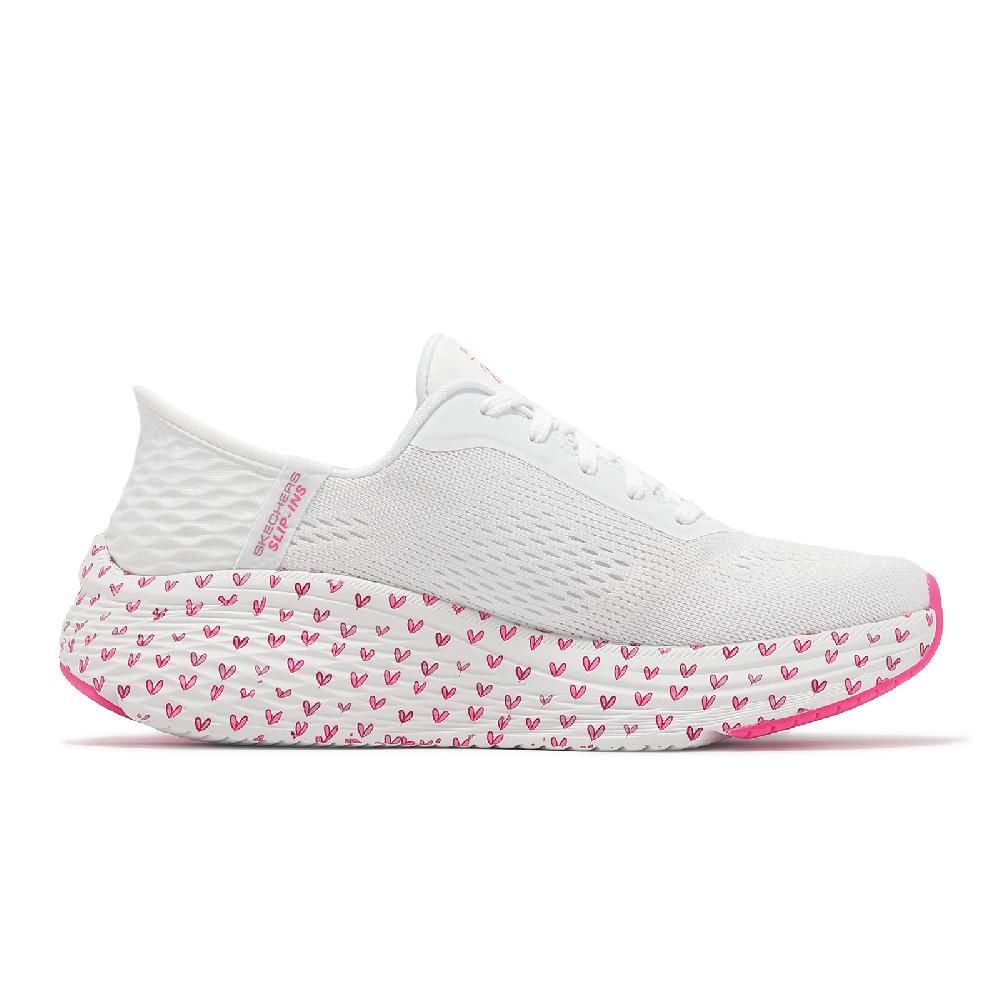 SKECHERS  斯凱奇 x James Goldc 休閒鞋 Max Cushioning Elite 2 女鞋 白 粉 聯名 129630WPK