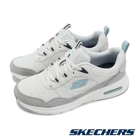 Skechers 斯凱奇 休閒鞋 Skech-Air Court-Retro 女鞋 灰 藍 避震 透氣 氣墊 運動鞋 150075LBMT