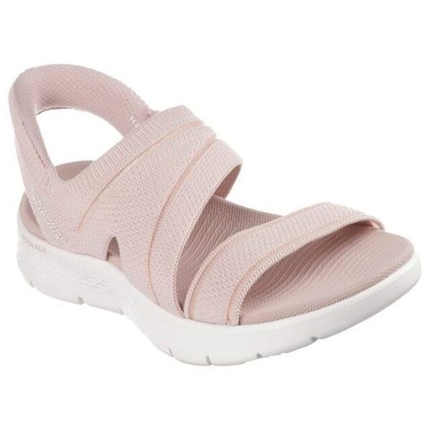 Skechers Go Walk Flex Sandal [141482BLSH] 女 涼鞋 瞬穿舒適科技 緩震 粉白