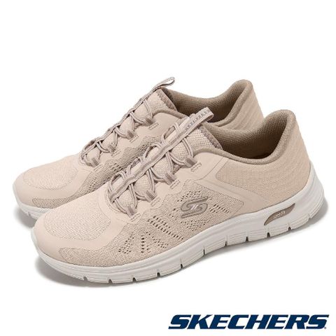 SKECHERS 斯凱奇 休閒鞋 Arch Fit Vista-Wish 女鞋 米白 避震 輕量 支撐 健走鞋 104384NAT