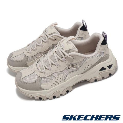 SKECHERS 斯凱奇 戶外鞋 D Lites Hiker 女鞋 米白 灰 緩衝 輕量 抓地 老爹鞋 180128NTMT