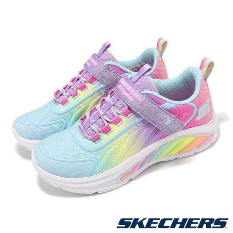 SKECHERS 斯凱奇 燈鞋 S Lights-Rainbow Cruisers 中童 彩虹 小朋友 童鞋 閃燈 發光 303721LLVMT