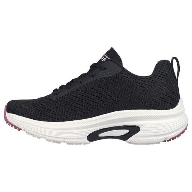 SKECHERS  Go Run Arch Fit [128953BKRS] 女 慢跑鞋 休閒 運動 支撐 避震 黑粉