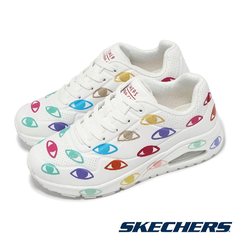 SKECHERS  斯凱奇 x Ricardo Cavolo 休閒鞋 Uno-Many Eyes 女鞋 聯名 氣墊 板鞋 177955WMLT