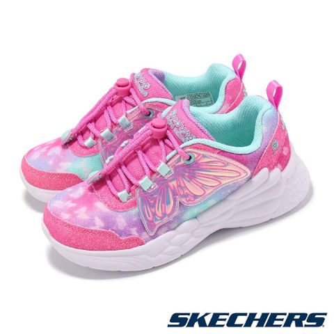 SKECHERS 斯凱奇 兒童燈鞋 S Lights-Dream Racer-Wing Brites 中童 小朋友 閃燈 燈鞋 303055LPKTQ