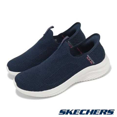 SKECHERS Skechers 斯凱奇 休閒鞋 Ultra Flex 3.0-Easy Win Slip-Ins 女鞋 藍白 套入式 健走鞋 150450NVY