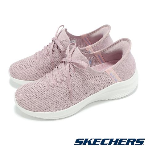 SKECHERS Skechers 斯凱奇 休閒鞋 Ultra Flex 3-Elevated Motion Slip-Ins 女鞋 粉 套入式 150457LTMV