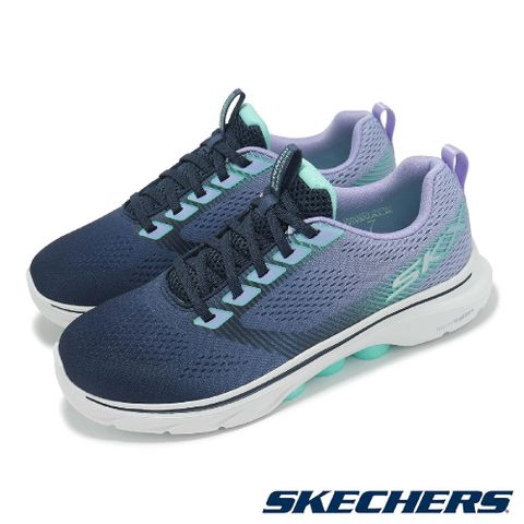 SKECHERS Skechers 斯凱奇 休閒鞋 Go Walk 7-Hailey 女鞋 藍 健走鞋 緩衝 漸層 運動鞋 125251NVMT