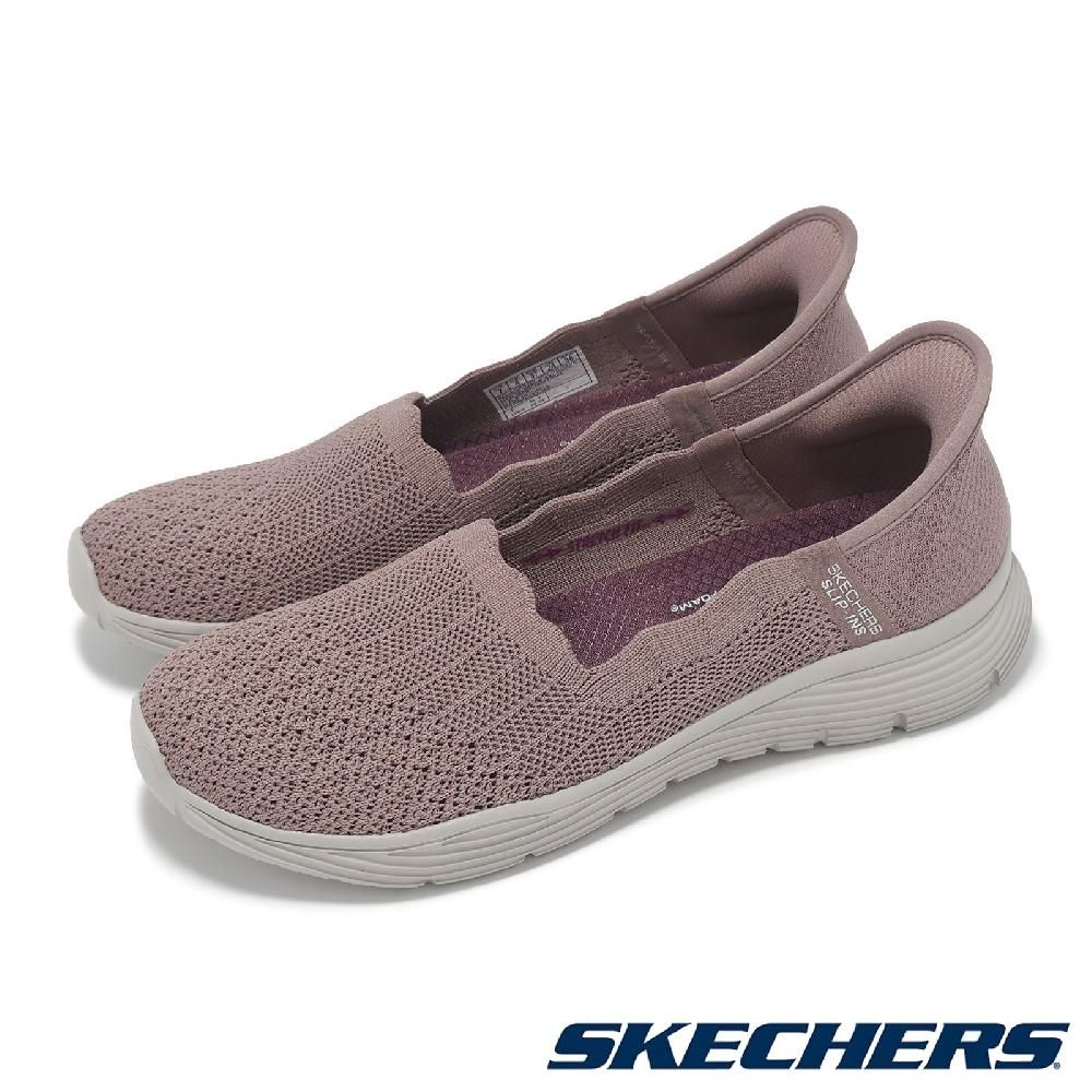 SKECHERS Skechers 斯凱奇 休閒鞋 Seager-Believe IT Slip-Ins 女鞋 玫瑰 套入式 懶人鞋 健走鞋 158980MVE