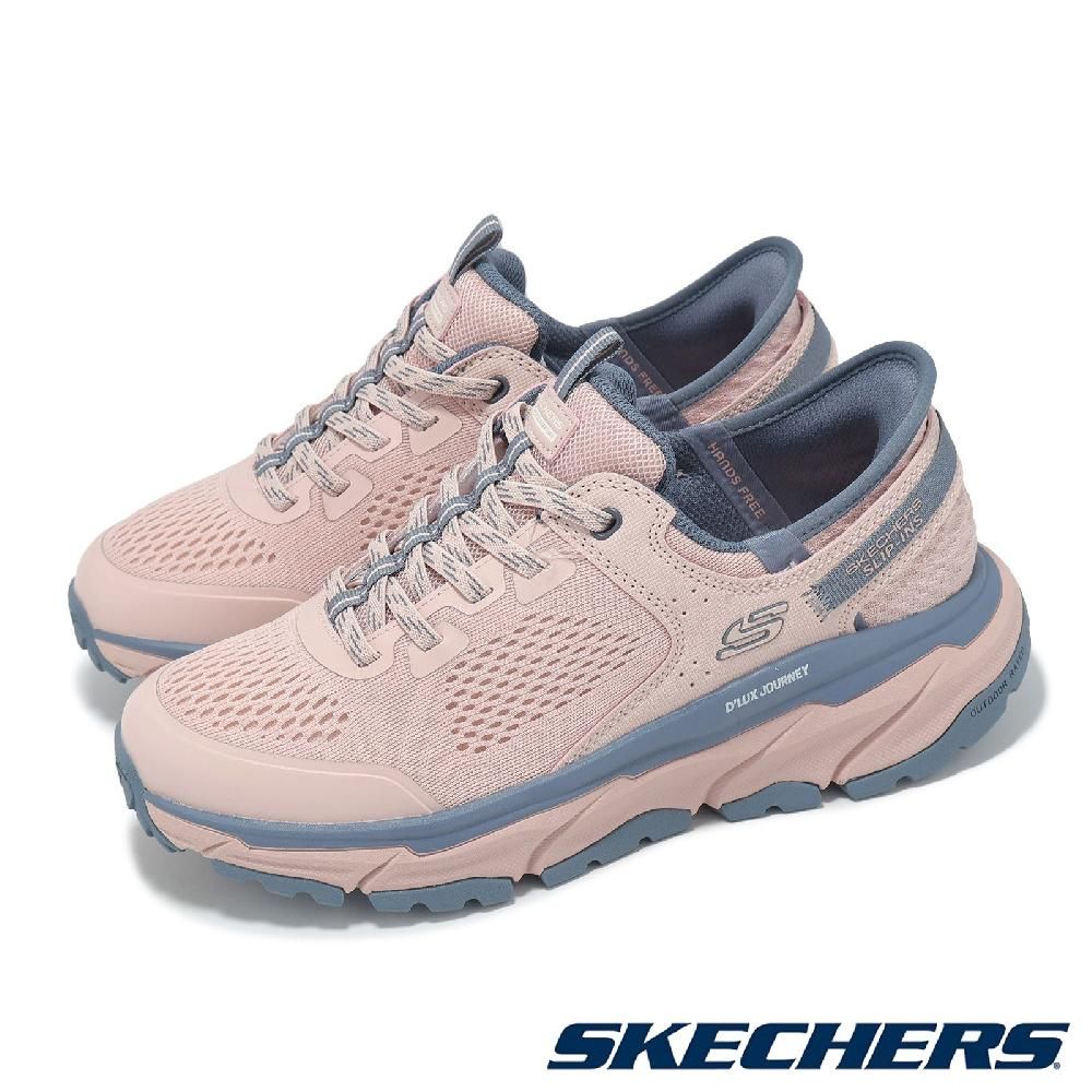 SKECHERS 斯凱奇 Skechers 斯凱奇 戶外鞋 D Lux Journey-Newaygo Slip-Ins 女鞋 粉藍 緩衝 套入式 抓地 180225ROS