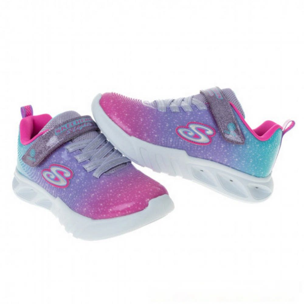 SKECHERS 中大童 FLICKER FLASH 休閒鞋-303703LPKMT