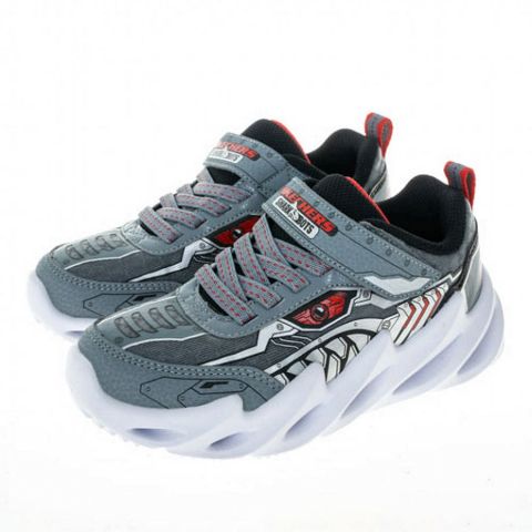 SKECHERS 中大童 SHARK-BOTS 休閒鞋-402118LGRY