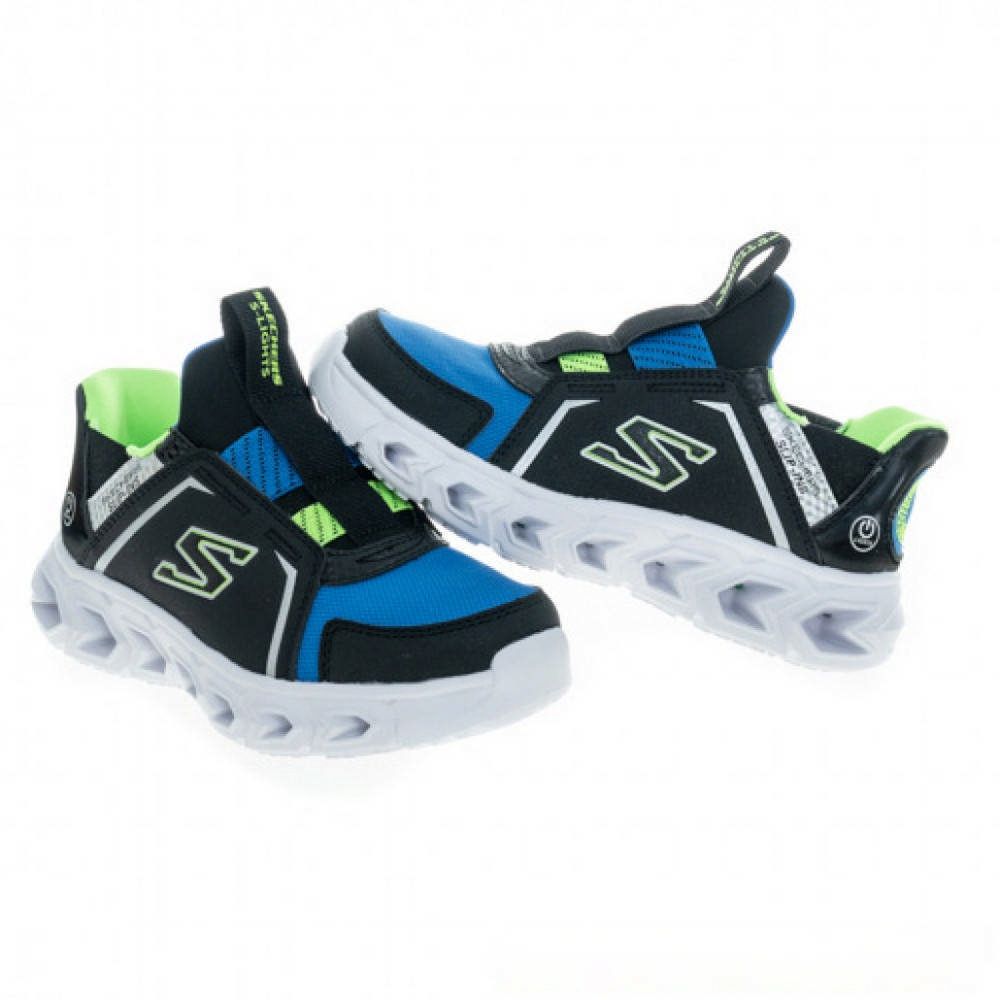 SKECHERS 中大童 HYPNO-FLASH 2.0 休閒鞋-403830LBBLM