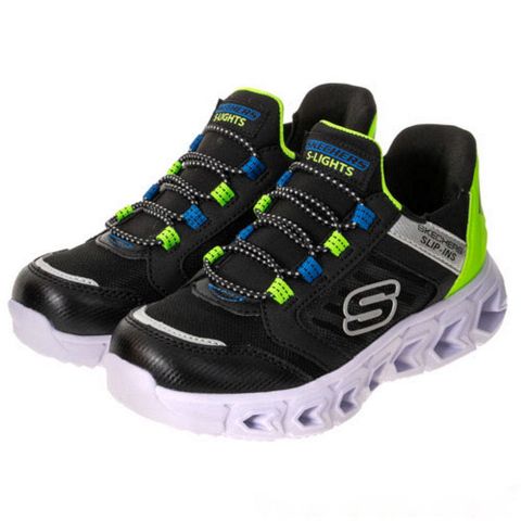 SKECHERS 中大童 HYPNO-FLASH 2.0 休閒鞋-403843LBKLM