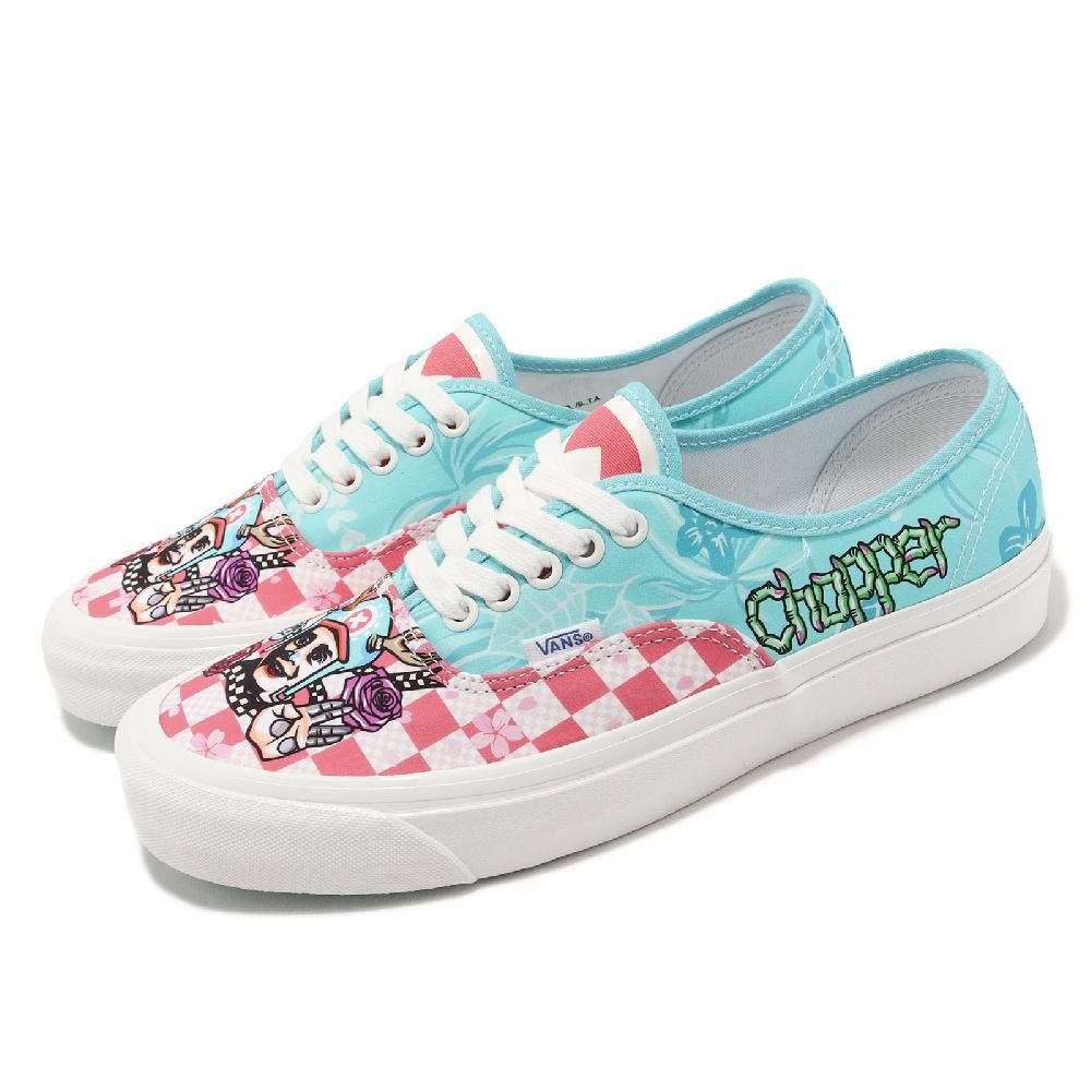 Vans x ONE PIECE Authentic 44 DX 海賊王航海王聯名棋盤格藍粉紅喬巴