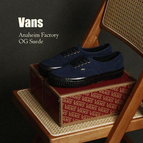 VANS 休閒鞋 Authentic 44 Lug Dx OG Suede 男鞋 女鞋 天然皮革 藍 黑 VN0005U4NVY