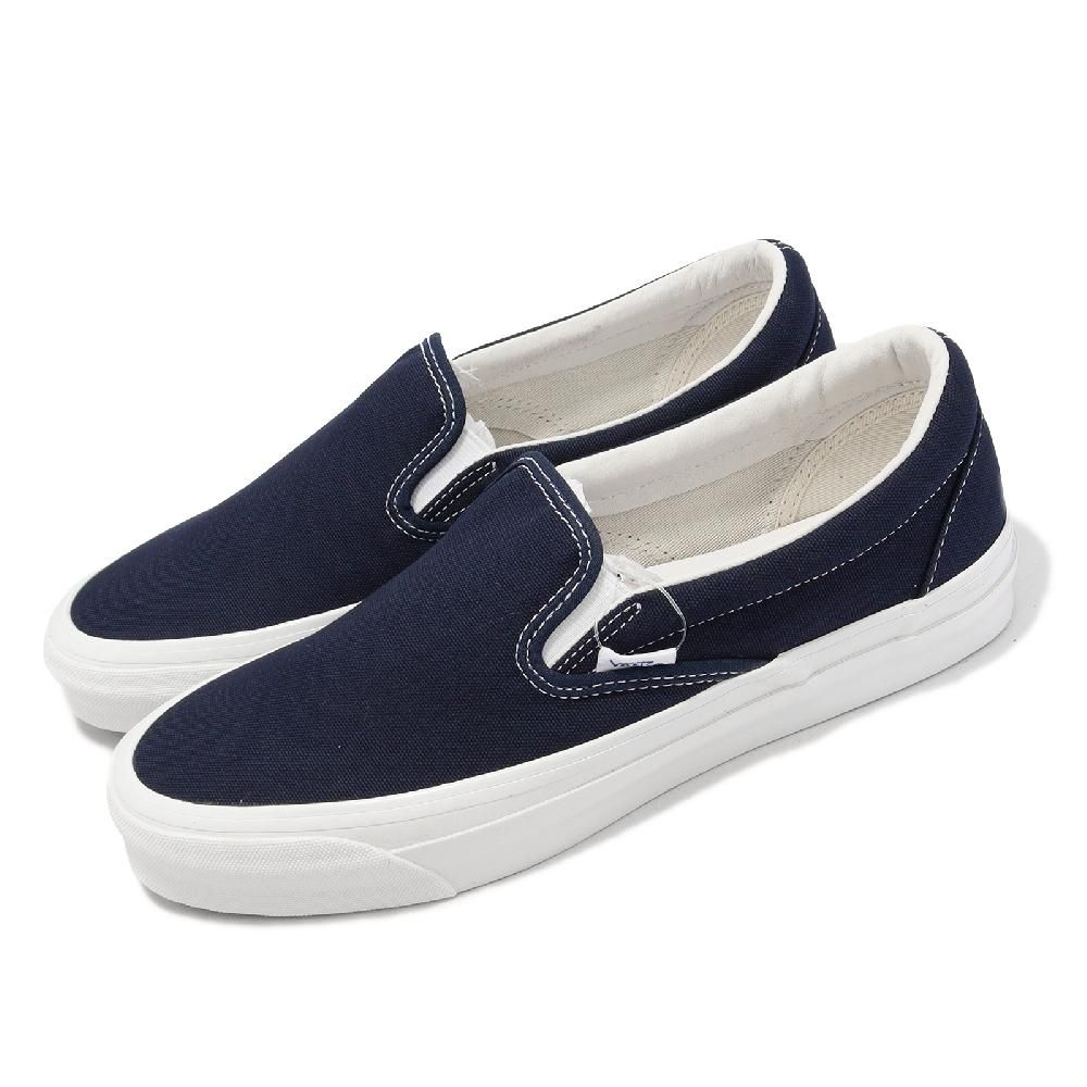 VANS  懶人鞋 OG Classic Slip-On Vault 男鞋 女鞋 藍 白 休閒鞋 基本款 情侶鞋 VN0A45JK1X7