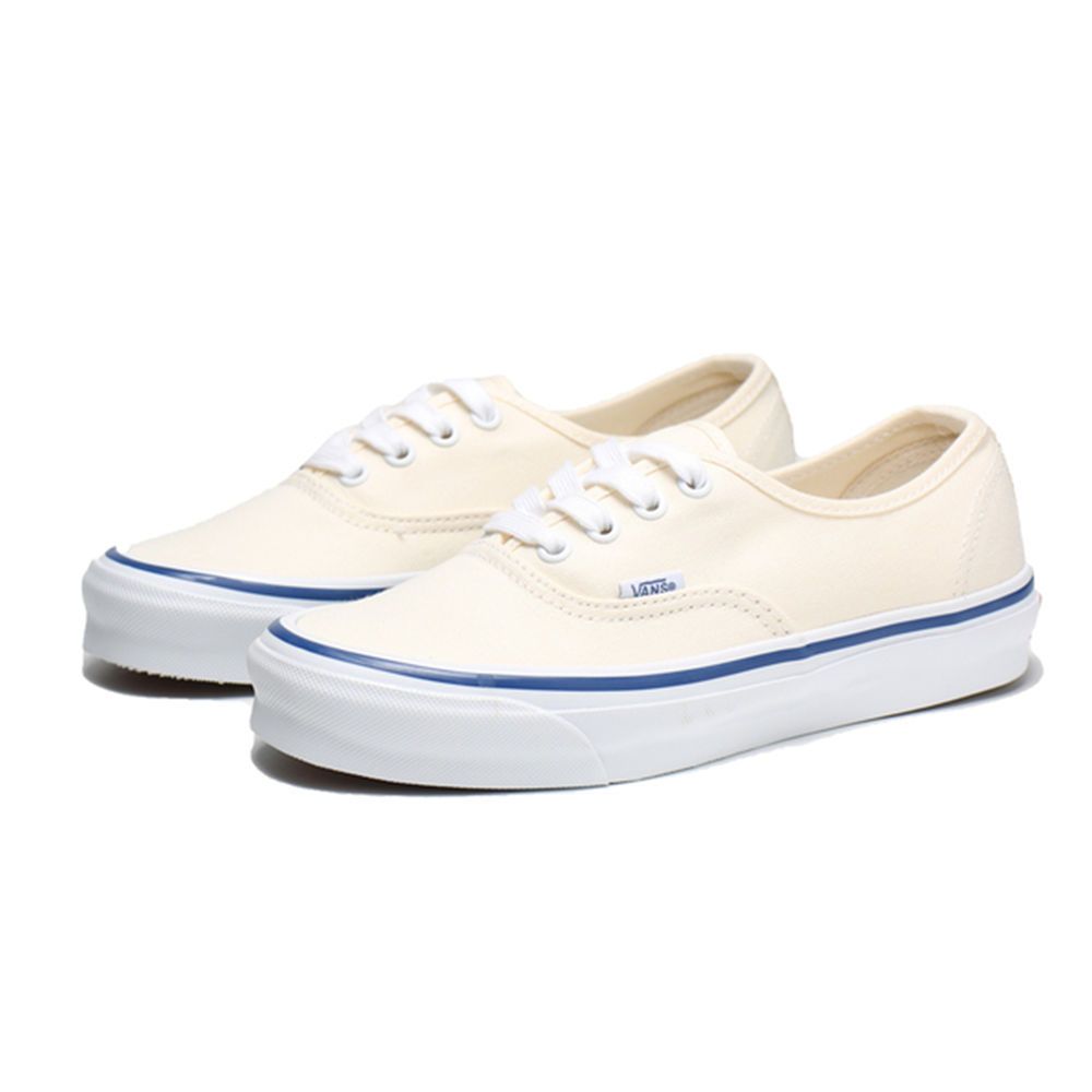 VANS 休閒鞋VAULT 系列OG AUTHENTIC LX 米白藍線男女VN0A4BV90RD