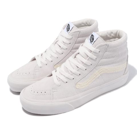 VANS 休閒鞋 Sk8-Hi Vr3 白 香檳色 男鞋 女鞋 高筒 麂皮 小白鞋 VN0005UNJVY