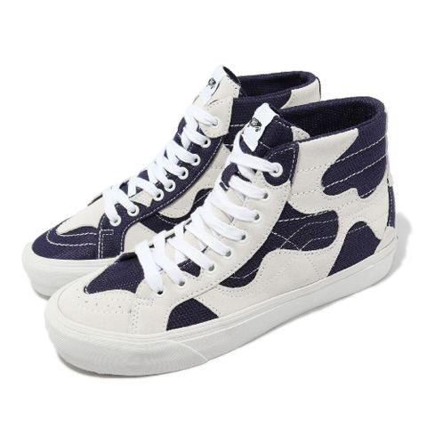 VANS 休閒鞋 Sk8-Hi WP VR3 LX 環保系列 白 深藍 不對稱 男鞋 女鞋 VN0007QGW00