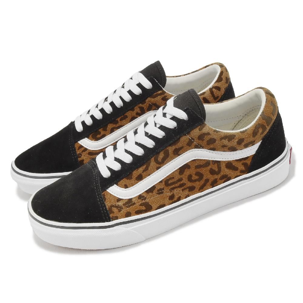 Vans 休閒鞋V36CF Leopard Old Skool 男鞋女鞋黑棕麂皮豹紋日本線